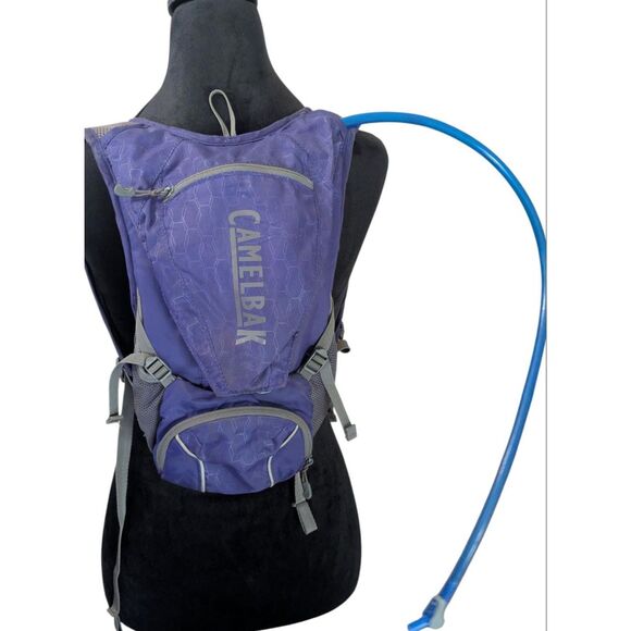CAMELBAK Hydration Pack Purple Hex L Lightweight Run Vest Cycling Backpack - Picture 2 of 5
